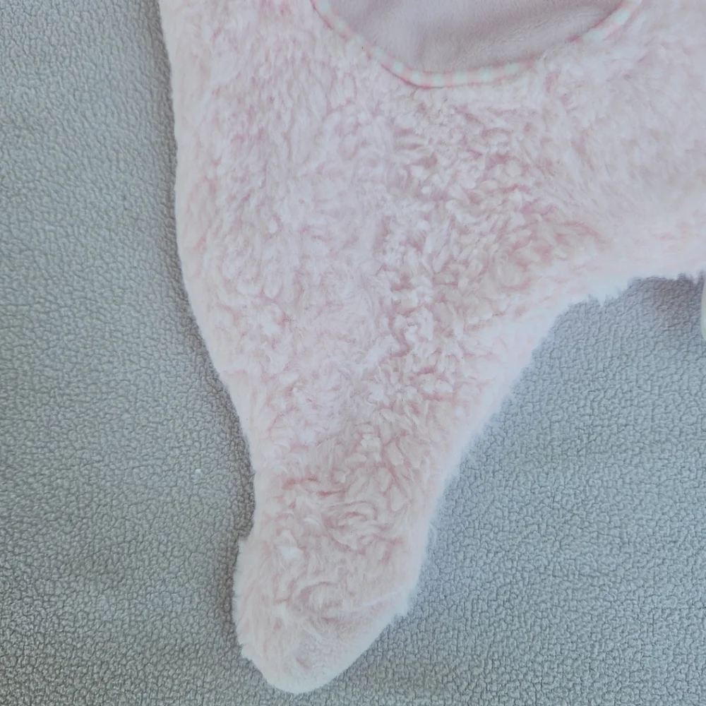 Kellytoy Flatties Pink Elephant Lovey Lovie Security Blanket Baby Rattle Toy
